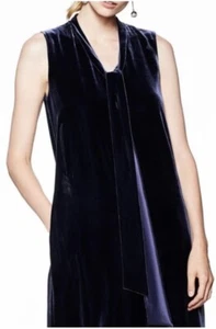 💥Lafayette 148 NY Ronan Seidensamtkleid mit Bindeband Neu mit Etikett 498 $ - Bild 1 von 12