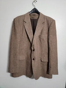 Reed St. James Tweed Virgin Wool Blazer Sports Coat Jacket Coat Lined 46R  - Picture 1 of 14