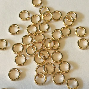 5 Pcs 21 Gauge / 0.76mm Thickness Open Jump Ring 14KY - Picture 1 of 1