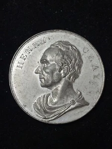 (1852) Henry Clay Lovett Memorial Medal HC-1844-4wm White Metal Token USA - Picture 1 of 4