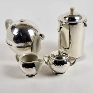 WMF Plata HUTSCHENREUTHER SELB Porcelana Café Té Alemán Pre Guerra Art Deco - Imagen 1 de 24