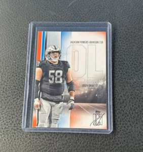 2024 Topps Signature Class Jackson Powers-Johnson Rookie Orange & Blue Parallel - Picture 1 of 1