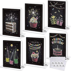 48 Teile Happy Birthday Grußkarten Sortiment Posten Set 4x6" + Umschläge - Bild 1 von 15