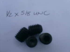 1/2" X 5/8" UNC SOCKET / ALLEN GRUB SCREWS  X 4 - Picture 1 of 1