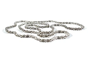 Franz Scheurle Pforzheim Sterlingsilber 90cm KÖNIGSKETTE ° 70s Collierkette - Bild 1 von 4