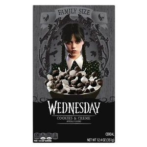 7 BOXES - KELLOGG'S FAMILY SIZE WEDNESDAY COOKIES & CREME CEREAL 12.4 OZ BOX - Picture 1 of 7