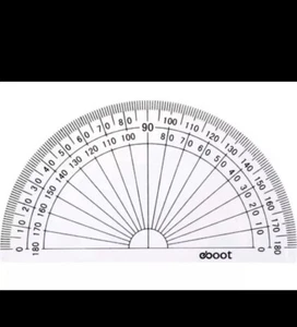 25 Stück Kunststoff Winkelmesser Bulk Mathe Winkelmesser 180 Grad 4 Zoll, klar - Bild 1 von 4
