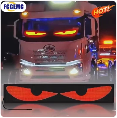 2 Strisce LED per Camion e Auto Con Occhi Parabrezza Devil Eye Telecomandato - Immagine 1 di 4