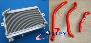 Aluminum Cooling Radiator&Red hose for HONDA TRX250 TRX250X TRX250R 1986 1987 86 - Picture 1 of 7