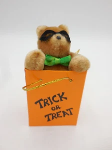 Vintage Eden Toys Trick or Treat Bag with Teddy Bear Halloween Mask Costume 1987 - Picture 1 of 6