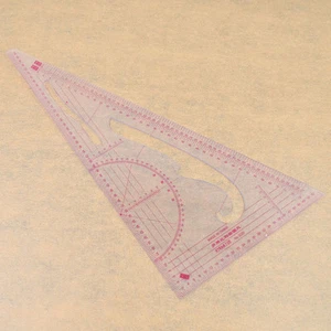 Plastic Measure Triangle Ruler Measuring Scale Ruler Measuring Clothing Tool 1pc - Picture 1 of 6