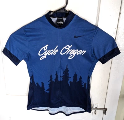 Vintage 90s Nike Silver Tag Oregon Cycling Jersey Men L USA Men L Zip-Up Graphic - Image 1 of 4