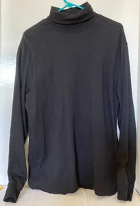 Herren St John's Bay schwerer Rollkragen, Größe M, schwarz - Bild 1 von 5