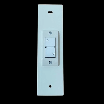 Kit Placca Metallo + Supporto Placca +Pulsante Elettrocanali Stabilizzato Bianco