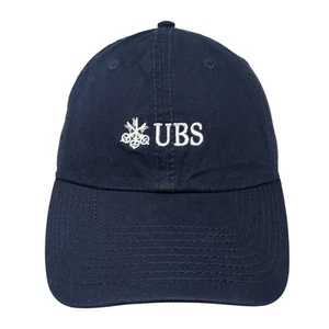 Cappello UBS Slideback Blu Taglia Unica Regolabile Logo Ricamato 6 Pannelli - Foto 1 di 9