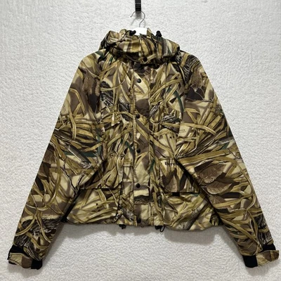 BERETTA  Advantage Wetland Camouflage Full Zip Snap Button Hooded Jacket Size L - Image 1 of 4