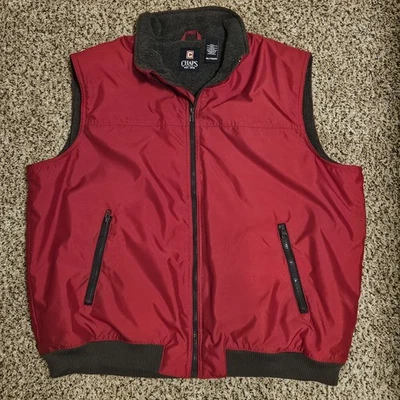 Chaps Vest Men's Size XXL Padded & Lined Zip Closure 2 Pockets Polyester Warm - Image 1 of 4