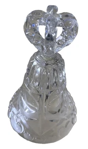 Marca de arte vintage campana de cristal esmerilado patrón de corazón - Imagen 1 de 15