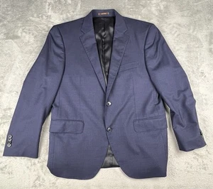 Peter Millar Men’s 40S Soft Wool Blue Suit Plaid Coat Blazer & Pants CA 00429 - Picture 1 of 18