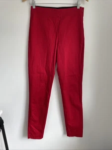 Old Navy Womens 6 Tall Red Pants Mid Rise Skinny Stretch - Picture 1 of 5