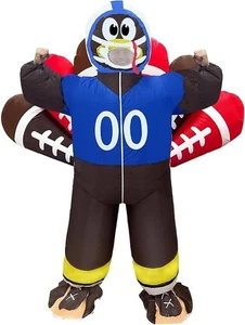 Camlinbo Thanksgiving Inflatable Turkey Blow Up Costume w/ Battery Pack & Blower - Picture 1 of 14