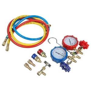 AC Diagnostic Manifold Gauge AC Pressure Gauge Fahrenheit Degree Units - Picture 1 of 12