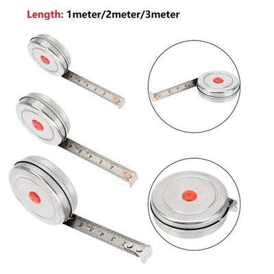 Rolson Tape Measures 1-3 Meter Retractable Pocket Tool Metric DIY Rulers Height - Image 1 of 4
