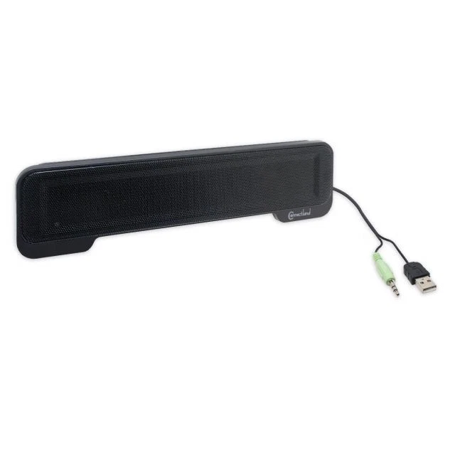 USB Powered Portable Stereo Sound Speaker Bar Mounts to Laptop Screen - Image 1 of 1