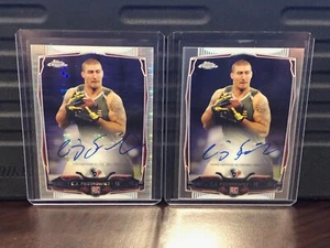 2014 Topps Chrome Jordan Matthews RC Rookie RPA AUTO Refractor 4 KARTEN LOT - Bild 1 von 3