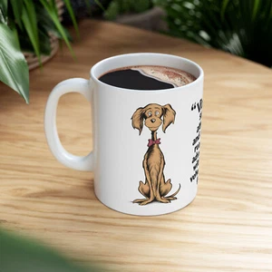 Cute Vizsla Art on White Ceramic Mug Cup, Dog Lover Gift for Coffee & Tea Fans - Picture 1 of 7