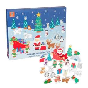 Winter Wonderland Advent Calendar Includes 24 Beautiful Wooden Pieces - Picture 1 of 5