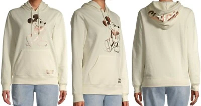 Sudadera con Capucha Ligera Marfil Disney Mickey Mouse Juniors Pequeña (3-5) Nueva Foto 1 de 4