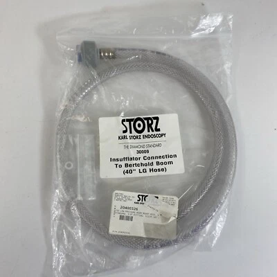 Manguera de conexión de inflador de montaje de pluma de CO2 de baja presión Karl Storz 20400326 EE. UU. Foto 1 de 4
