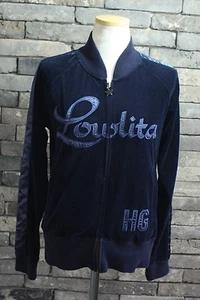 JAPAN HYSTERICS BY HYSTERIC GLAMOUR VELVET CADIGAN zip up JACKET + FREE GIFT - Picture 1 of 12