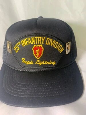 Sombrero Gato 25ª División de Intrantería Rayo Tropical Parche Grande Negro NES ASPERA Foto 1 de 4