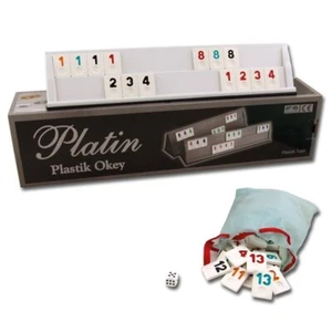 Star Platin Rummy Set Rummi Set,Tile Rummy, Okey from Turkey - Picture 1 of 2