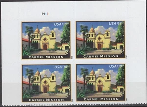 SC# 4650 - 2012 $18.95 Express Mail - Carmel Mission - Plate Block of 4 - MNH - Picture 1 of 1