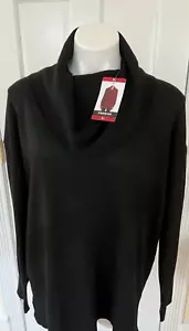 NWT Women's Black PREMISE Cowl Sweater Size Large - Picture 1 of 1