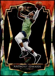 Anthony Edwards 2020-21 Panini Select Prims Red White Green Rookie Card RC #169 - Bild 1 von 2