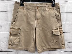The North Face Mens Size 34 Tan Flat Front Outdoor Cargo Shorts 9.5" Inseam