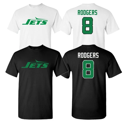 New York  Jets Aaron Rodgers Number 8 Shirt Cover