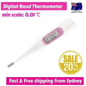 Digital Thermometer LCD Display BASAL waterproof Medical Device Case Battery - Picture 1 of 6