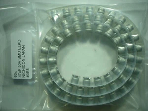 60x 47uF 50V SMD ELKO NICHICON JAPAN #0E8#10f - Imagen 1 de 7