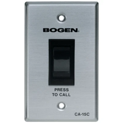 BOGEN CA-15C IN WALL PUSH CALL BUTTON TALK EMERGENCY SWITCH