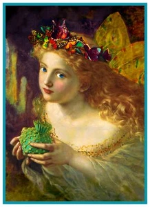 Sophie Gengembre Anderson The Fair Face Woman Counted Cross Stitch Chart Pattern - Picture 1 of 5