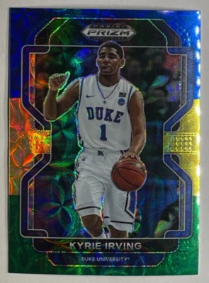 2022–23 Panini Prizm призма KYRIE IRVING — выбор проекта синий/зеленый/желтый No34 - Изображение 1 из 3