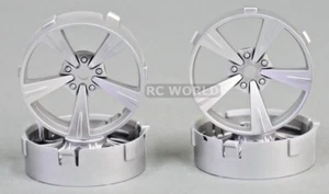 Tetsujin MANDARIN Car Wheels INSERTS Disk Adjustable Offset - SILVER - 4PCS - Picture 1 of 9