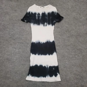 Moda Vestido Nova Para Mujer Pequeño Bodycon Manga Corta Negro Blanco Informal Damas - Imagen 1 de 10