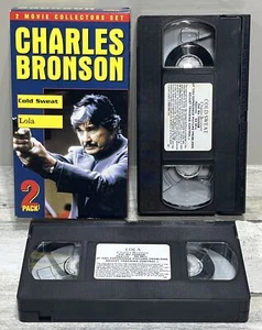 Charles Bronson 2-Pack Action VHS Cold Sweat Lola James Mason Used VHS Untested - Picture 1 of 7
