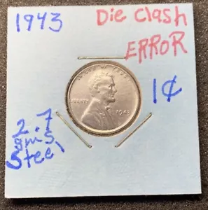 1943 steel penny Error Die Clash ๐ฅ๐ฅ - Picture 1 of 5